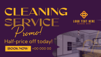 Professional Housekeeping  Facebook Event Cover Design
