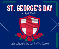 St. George's Day Celebration Facebook Post Design