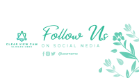 Floral Follow Us Facebook event cover Image Preview