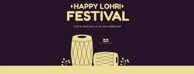 Happy Lohri Festival Facebook cover Image Preview