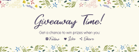 Dainty Floral Pattern Facebook Cover Preview