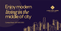 Cityscape Lineart Facebook Ad Preview