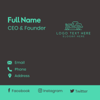 Minimalist Jeep Vehicle Business Card Design