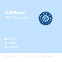 Nautical Navigation Compass Business Card Design