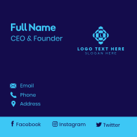 Blue Finance Company  Business Card Design