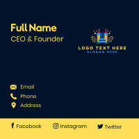 Bounce Castle Park Business Card Design