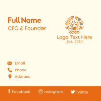 Tribal Eye Pattern  Business Card Design