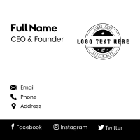 Hipster Skull  Business Card Design