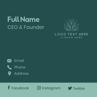 Lotus Wellness Candle Business Card Design