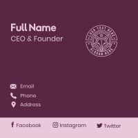 Canine Elegant Crest Business Card Design