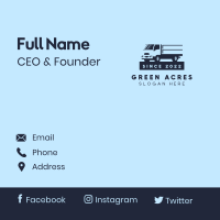 Delivery Truck Vehicle Business Card Design