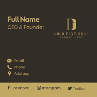 Golden Corporate Firm Business Card Design