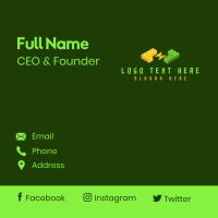 Construction Lego Thunder Business Card Design