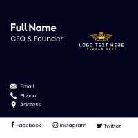 Wing Car Automotive Business Card Design