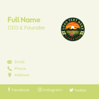 Agriculture Farm Field Business Card Design