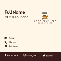 Market Food Cart Business Card Design