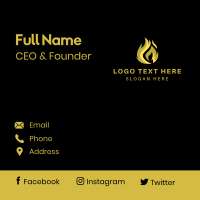 3d Fire Flame Business Card Design