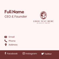 Feminine Beauty Boutique Business Card Design