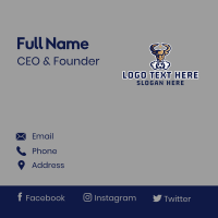 Soccer Bull Star Business Card Design