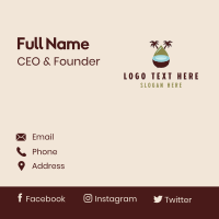 Tropical Organic Coconut  Business Card Design