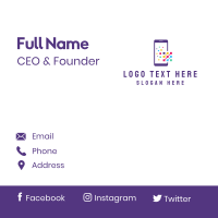 Digital Mobile Phone Business Card Design