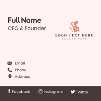 Natural Woman Body Business Card Design