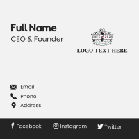 Elegant Barber Shop Business Card Design