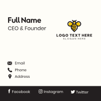 Honey Bee Insect Business Card Design