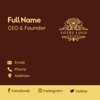 luxury Coffee Deluxe Business Card Design