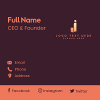 Fintech Business Letter J Business Card Design