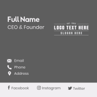 Retro Wordmark Enterprise Business Card Design