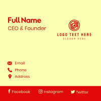 Red Photography Camera Lens Business Card Design