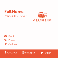 Oil Tank Truck Vehicle Business Card Design