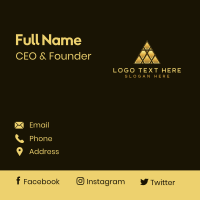 Pyramid Triangle Premium Business Card Design