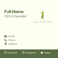 Natural Fashion Lady Business Card Design