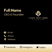 Finance Stocks Accounting Business Card Design