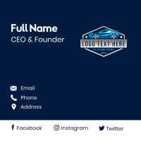 Driving Automotive Garage Business Card Design