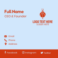 Basketball Technology  Business Card Design