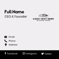 Fast Automotive Vehicle Business Card Design