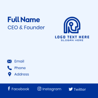 Artificial Human Intelligence Technology Business Card Design