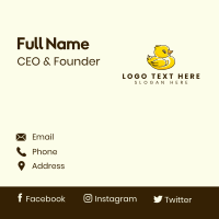 Rubber Duck Toy Business Card Design