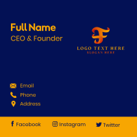 Flame Game Streamer Business Card Design