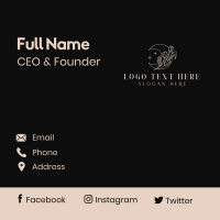 Moon Tulip Florist Business Card Design