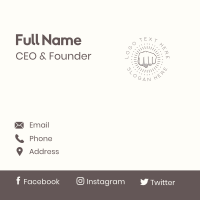 Hand Power Punch Business Card Design