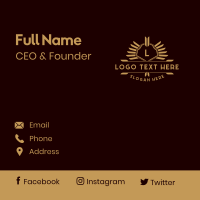 Luxury Wing Shield Business Card Design