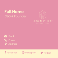 Floral Nude Nature Business Card Design