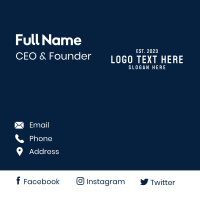 Enterprise Agency Wordmark Business Card Design