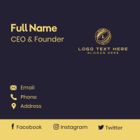 Coin Cryptocurrency Technology Business Card Design