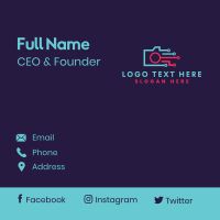 Futuristic Digital Camera Business Card Design