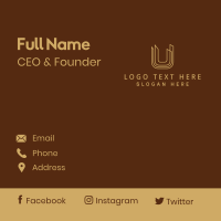 Gold Building Realtor Business Card Design